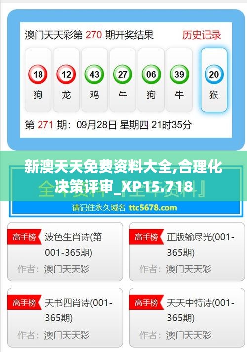 新澳天天免费资料大全,合理化决策评审_XP15.718