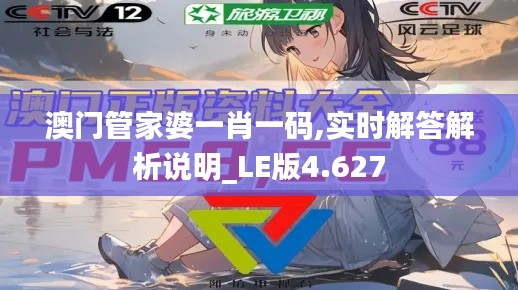 澳门管家婆一肖一码,实时解答解析说明_LE版4.627