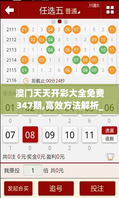 澳门天天开彩大全免费347期,高效方法解析_专属版2.741