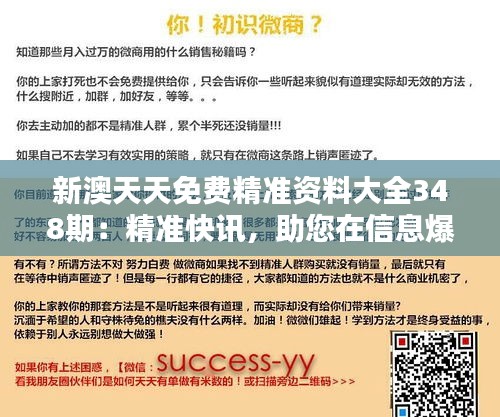 新澳天天免费精准资料大全348期：精准快讯，助您在信息爆炸中捕捉机遇