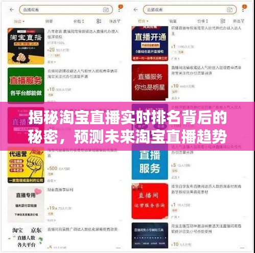 淘宝直播实时排名背后的秘密揭秘与未来趋势预测