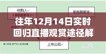 往年12月14日回归直播观赏指南，实时直播途径解析