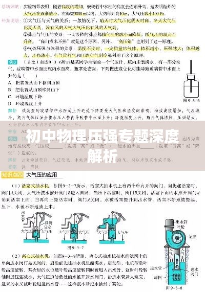 初中物理压强专题深度解析