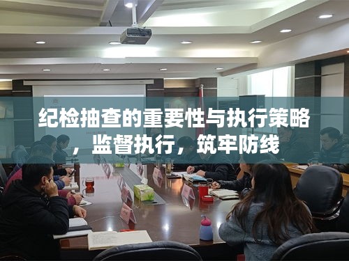 纪检抽查的重要性与执行策略，监督执行，筑牢防线