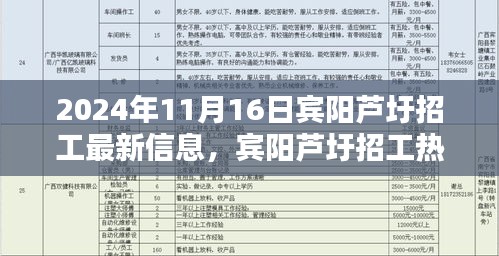 宾阳芦圩最新招工信息解析，热潮来袭（2024年11月1 6日）