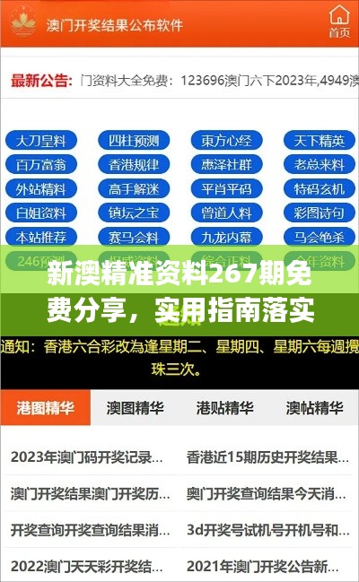 新澳精准资料267期免费分享，实用指南落实解析_BLT6.43.93时空版