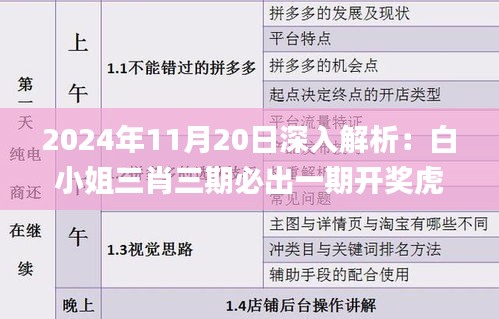 2024年11月20日深入解析：白小姐三肖三期必出一期开奖虎年_VAP5.20.85传达版