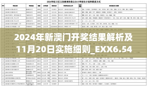 2024年新澳门开奖结果解析及11月20日实施细则_EXX6.54.44极速版