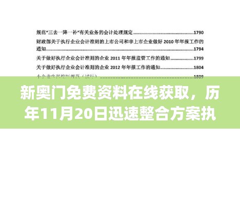 新奥门免费资料在线获取，历年11月20日迅速整合方案执行_NDB9.13.90版本