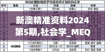 新澳精准资料2024第5期,社会学_MEQ2.48.62最佳版