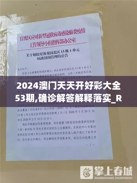 2024澳门天天开好彩大全53期,确诊解答解释落实_REP2.67.91获取版