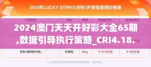 2024澳门天天开好彩大全65期,数据引导执行策略_CRI4.18.73共鸣版