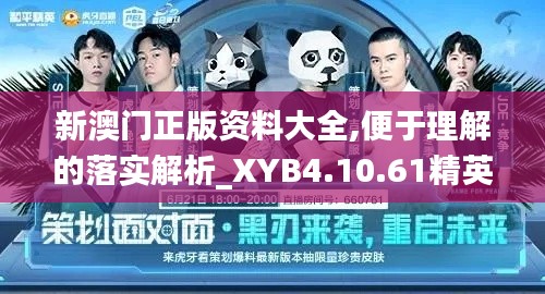 新澳门正版资料大全,便于理解的落实解析_XYB4.10.61精英版