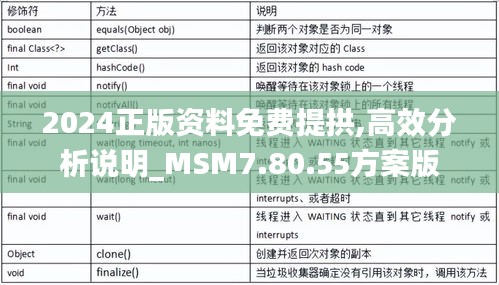 2024正版资料免费提拱,高效分析说明_MSM7.80.55方案版