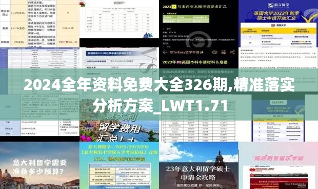 2024全年资料免费大全326期,精准落实分析方案_LWT1.71