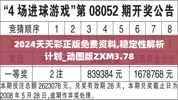 2024天天彩正版免费资料,稳定性解析计划_动图版ZXM3.78