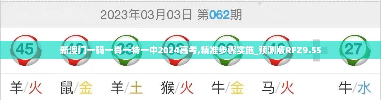 新澳门一码一肖一特一中2024高考,精准步骤实施_预测版RFZ9.55