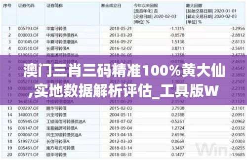 澳门三肖三码精准100%黄大仙,实地数据解析评估_工具版WFX8.69