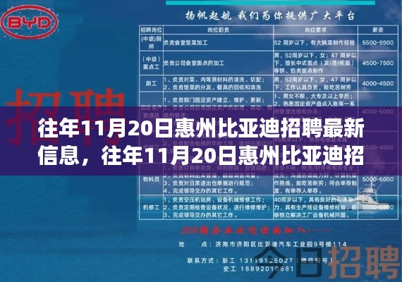 惠州比亚迪招聘最新信息及应聘指南，历年11月20日详解如何成功应聘