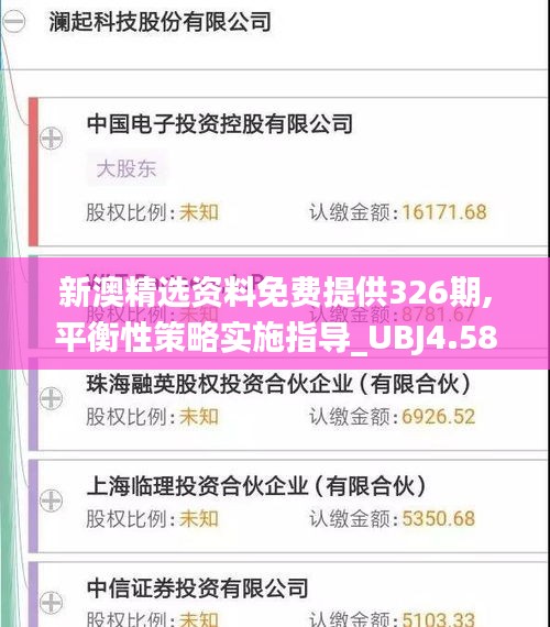 新澳精选资料免费提供326期,平衡性策略实施指导_UBJ4.58