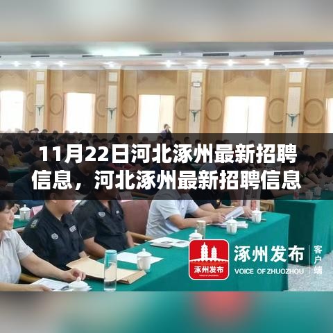 河北涿州最新招聘信息概览（11月22日版更新）