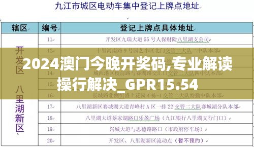 2024澳门今晚开奖码,专业解读操行解决_GPR15.54