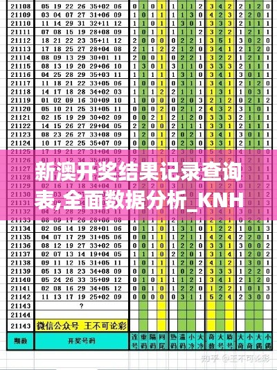 新澳开奖结果记录查询表,全面数据分析_KNH15.19