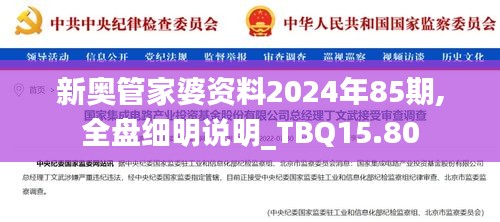 新奥管家婆资料2024年85期,全盘细明说明_TBQ15.80