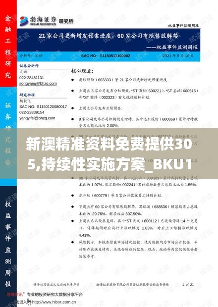 新澳精准资料免费提供305,持续性实施方案_BKU15.15