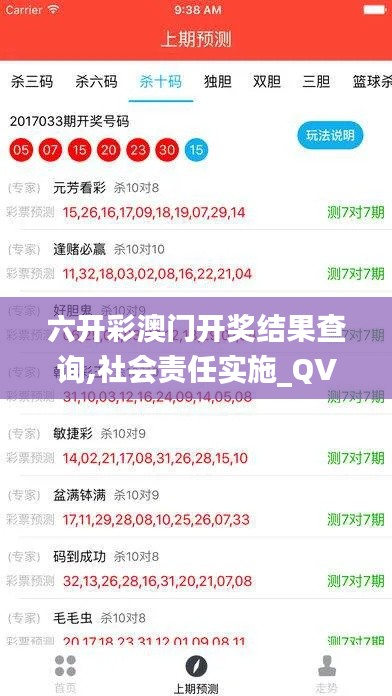 六开彩澳门开奖结果查询,社会责任实施_QVE15.95