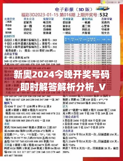 新奥2024今晚开奖号码,即时解答解析分析_VUV15.11