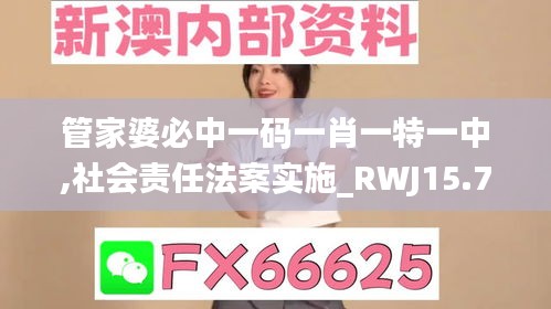 管家婆必中一码一肖一特一中,社会责任法案实施_RWJ15.75