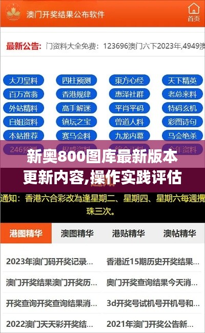 新奥800图库最新版本更新内容,操作实践评估_GDL15.22