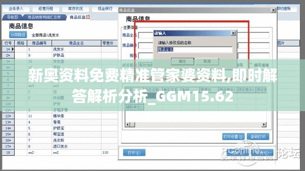 新奥资料免费精准管家婆资料,即时解答解析分析_GGM15.62