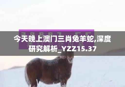 今天晚上澳门三肖兔羊蛇,深度研究解析_YZZ15.37