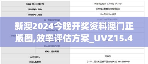 新澳2024今晚开奖资料澳门正版图,效率评估方案_UVZ15.44