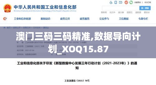 澳门三码三码精准,数据导向计划_XOQ15.87