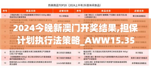 2024今晚新澳门开奖结果,担保计划执行法策略_AWW15.35