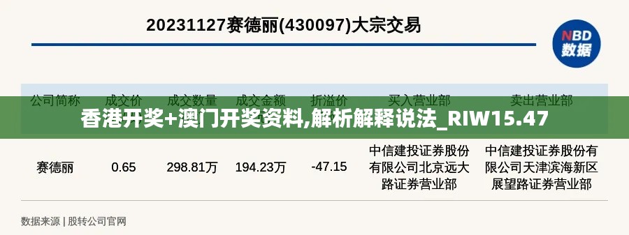 香港开奖+澳门开奖资料,解析解释说法_RIW15.47