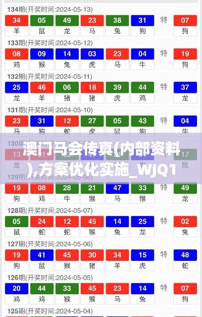 澳门马会传真(内部资料),方案优化实施_WJQ15.8