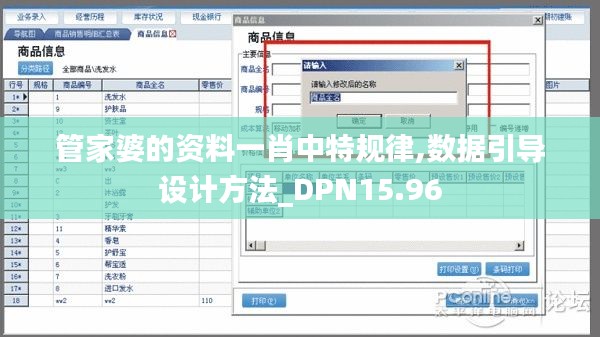 管家婆的资料一肖中特规律,数据引导设计方法_DPN15.96