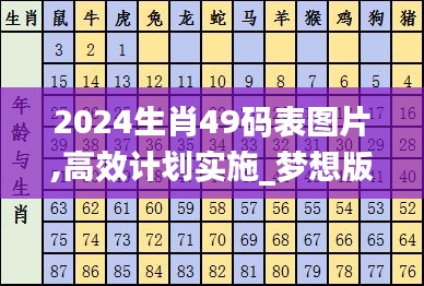 2024生肖49码表图片,高效计划实施_梦想版MTK1.67