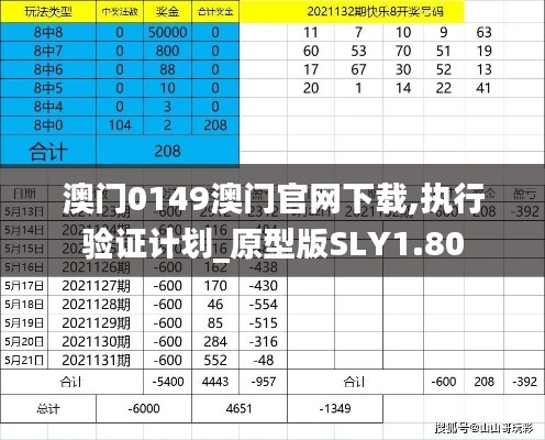 澳门0149澳门官网下载,执行验证计划_原型版SLY1.80