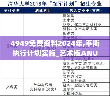 4949免费资料2024年,平衡执行计划实施_艺术版ANU1.95