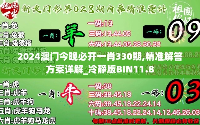 2024澳门今晚必开一肖330期,精准解答方案详解_冷静版BIN11.8