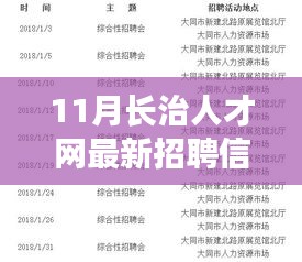 长治人才网独家揭秘，11月最新招聘信息汇总，理想职位等你来挑战！