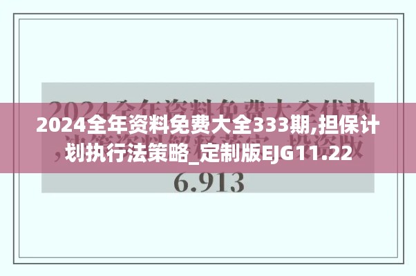 2024全年资料免费大全333期,担保计划执行法策略_定制版EJG11.22