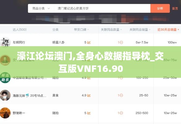 濠江论坛澳门,全身心数据指导枕_交互版VNF16.90