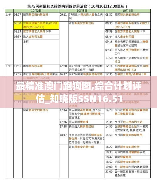 最精准澳门跑狗图,综合计划评估_知晓版SSN16.51