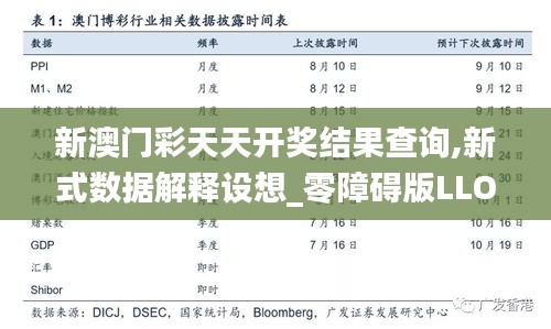 新澳门彩天天开奖结果查询,新式数据解释设想_零障碍版LLO13.38